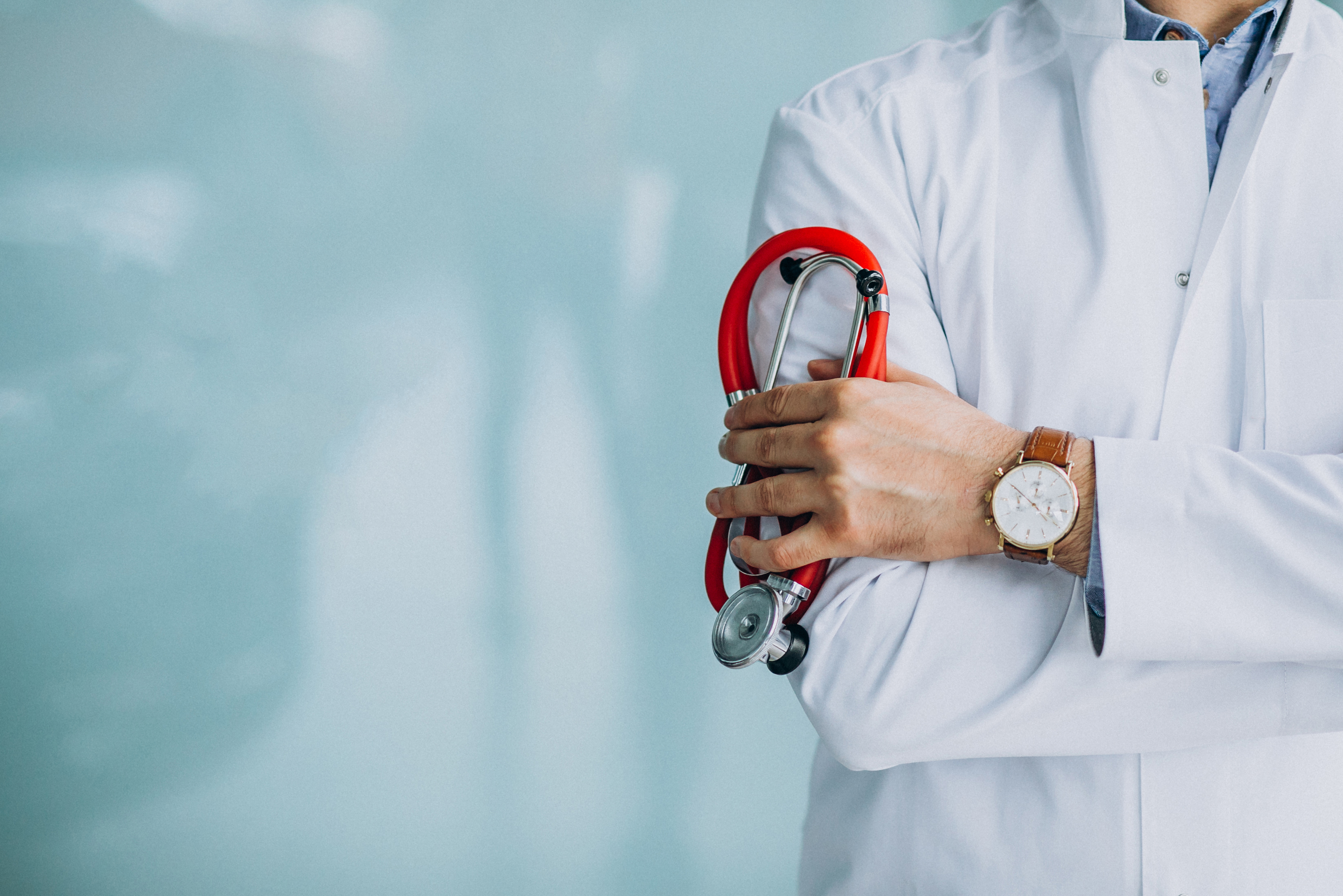 Healthcare provider consulting with a patient in a bright clinic